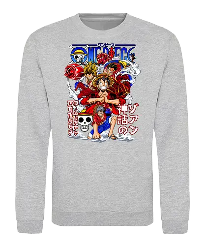 Grand Adventure - Pirate, straw hat crew, anime pirate, luffy crew, grand line, manga collage, anime adventure, shonen anime - Sweatshirt