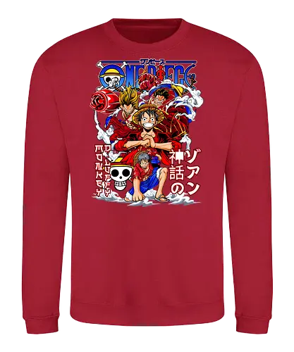 Grand Adventure - Pirate, straw hat crew, anime pirate, luffy crew, grand line, manga collage, anime adventure, shonen anime - Sweatshirt