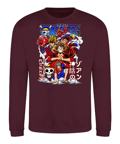 Grand Adventure - Pirate, straw hat crew, anime pirate, luffy crew, grand line, manga collage, anime adventure, shonen anime - Sweatshirt