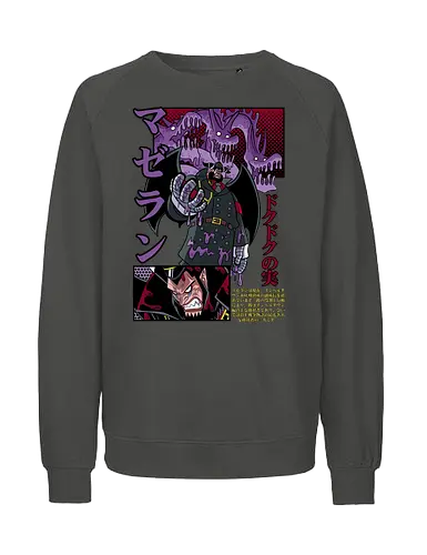Symbiote Warden - Pirate, magellan, impel down, poison power, anime villain, prison chief, anime pirate, grand line - Fairtrade Sweatshirt