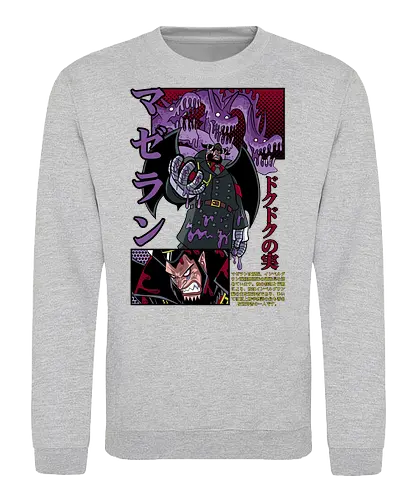 Symbiote Warden - Pirate, magellan, impel down, poison power, anime villain, prison chief, anime pirate, grand line - Sweatshirt