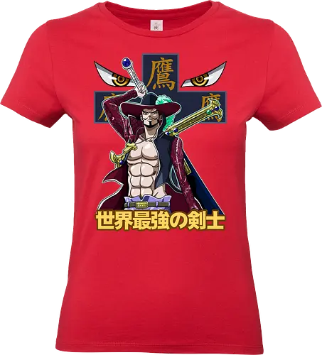 Greatest Swordsman - Pirate, mihawk, dracule mihawk, anime swordsman, warlord, black blade, anime pirate, grand line - Standard T-Shirt (Women)