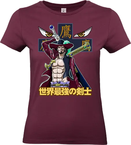 Greatest Swordsman - Pirate, mihawk, dracule mihawk, anime swordsman, warlord, black blade, anime pirate, grand line - Standard T-Shirt (Women)