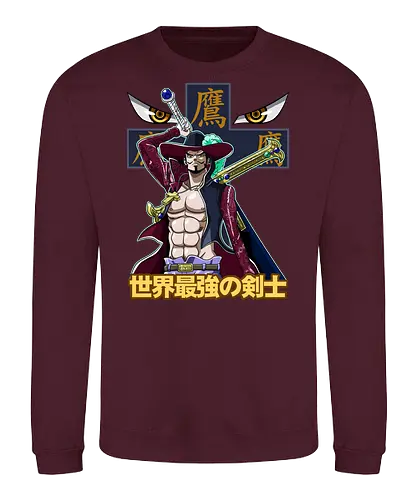 Greatest Swordsman - Pirate, mihawk, dracule mihawk, anime swordsman, warlord, black blade, anime pirate, grand line - Sweatshirt