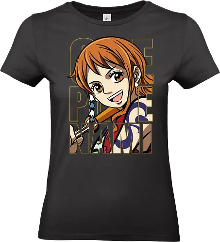 Pirate Queen Energy - Pirate, nami, anime portrait, straw hat crew, anime girl, pirate navigator, manga art, grand line - Standard T-Shirt (Women)