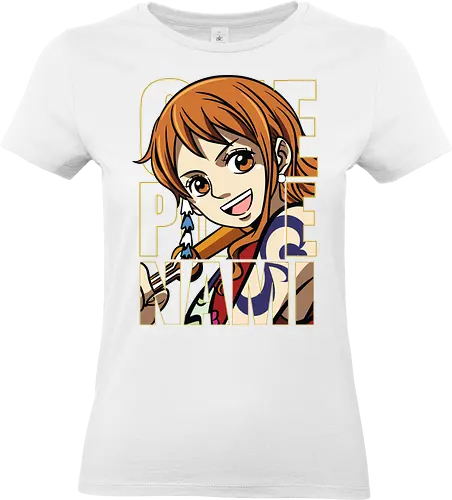 Pirate Queen Energy - Pirate, nami, anime portrait, straw hat crew, anime girl, pirate navigator, manga art, grand line - Standard T-Shirt (Women)