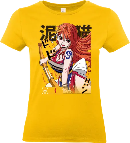 Wano Warrior - Pirate, nami, wano arc, anime girl, straw hat crew, anime pirate, manga art, grand line - Standard T-Shirt (Women)