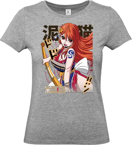 Wano Warrior - Pirate, nami, wano arc, anime girl, straw hat crew, anime pirate, manga art, grand line - Standard T-Shirt (Women)