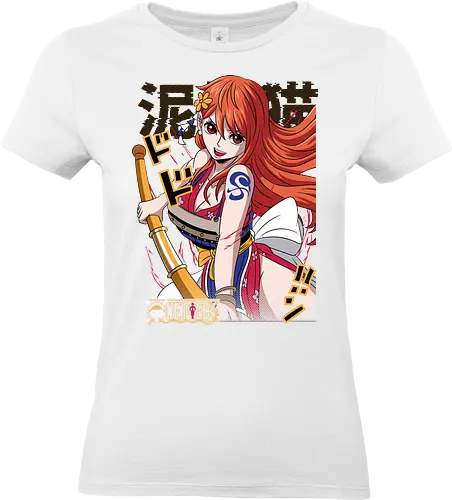 Wano Warrior - Pirate, nami, wano arc, anime girl, straw hat crew, anime pirate, manga art, grand line - Standard T-Shirt (Women)