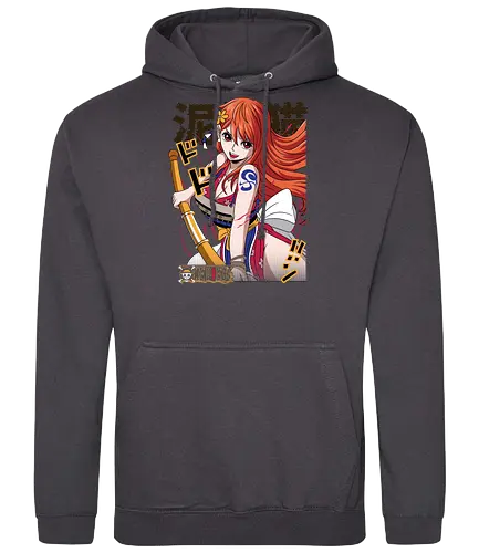 Wano Warrior - Pirate, nami, wano arc, anime girl, straw hat crew, anime pirate, manga art, grand line - Standard Hoodie