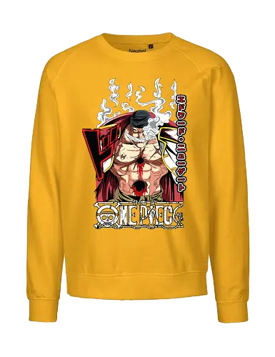 Emperor Power - Pirate, whitebeard, edward newgate, emperor of the sea, anime pirate, quake power, manga art, grand line - Fairtrade Sweatshirt
