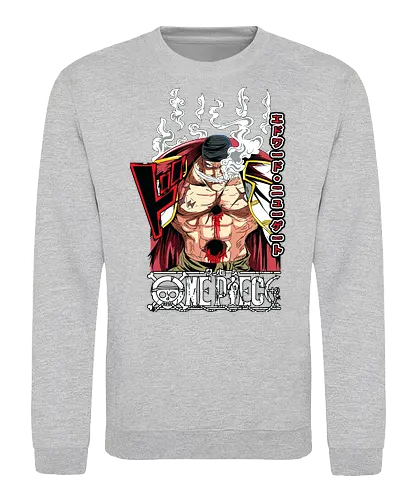 Emperor Power - Pirate, whitebeard, edward newgate, emperor of the sea, anime pirate, quake power, manga art, grand line - Sweatshirt