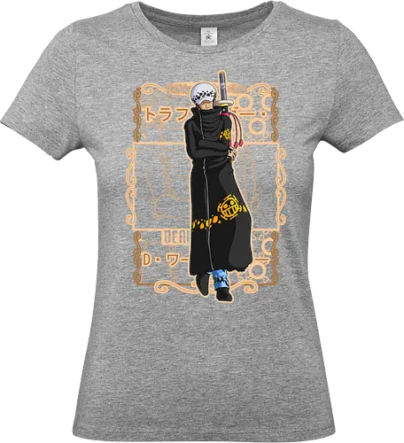 Silent Surgeon - Pirate, trafalgar law, heart pirates, anime swordsman, surgeon of death, anime pirate, grand line, manga art - Standard T-Shirt (Women)