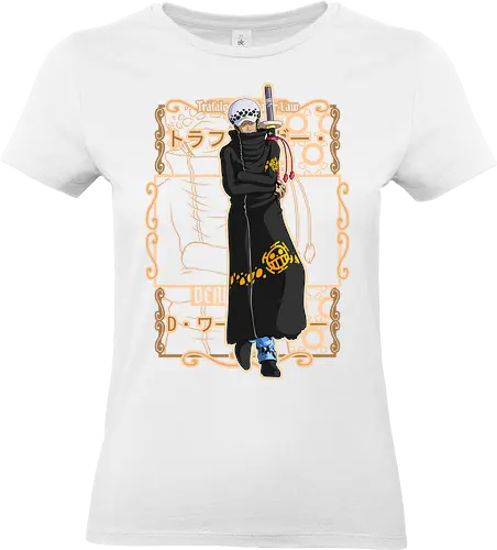 Silent Surgeon - Pirate, trafalgar law, heart pirates, anime swordsman, surgeon of death, anime pirate, grand line, manga art - Standard T-Shirt (Women)