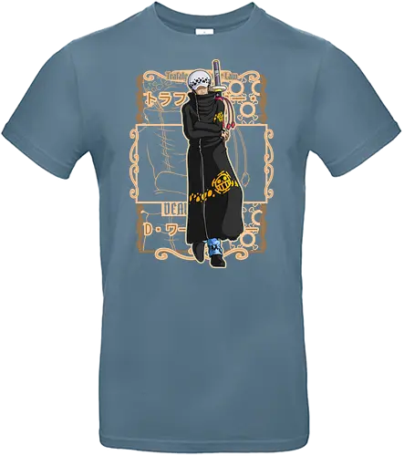 Silent Surgeon - Pirate, trafalgar law, heart pirates, anime swordsman, surgeon of death, anime pirate, grand line, manga art - Standard T-Shirt