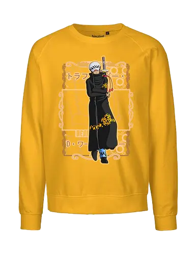 Silent Surgeon - Pirate, trafalgar law, heart pirates, anime swordsman, surgeon of death, anime pirate, grand line, manga art - Fairtrade Sweatshirt