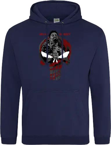 skull of terror  - Superhero, skull, judgement, justice, antihero, no mercy, hitman, assassin - Standard Hoodie