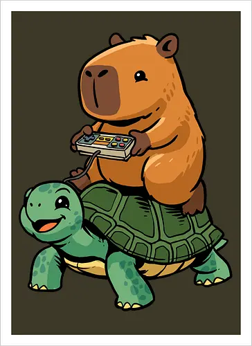 Capybara and Turtle