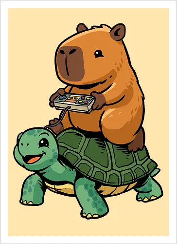 Capybara and Turtle