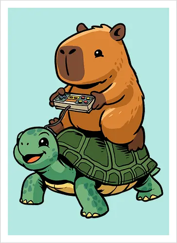 Capybara and Turtle
