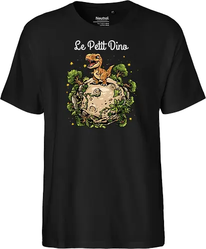Le Petit Dino - dinosaur, jurassic, paleontology, dino, Prince, book, bookworm, prehistoric, t rex, animal, cosmic, space, planet, stars, universe, world, jurassic world, Jurassic - Fairtrade T-Shirt