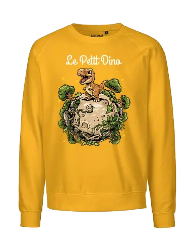 Le Petit Dino - dinosaur, jurassic, paleontology, dino, Prince, book, bookworm, prehistoric, t rex, animal, cosmic, space, planet, stars, universe, world, jurassic world, Jurassic - Fairtrade Sweatshirt