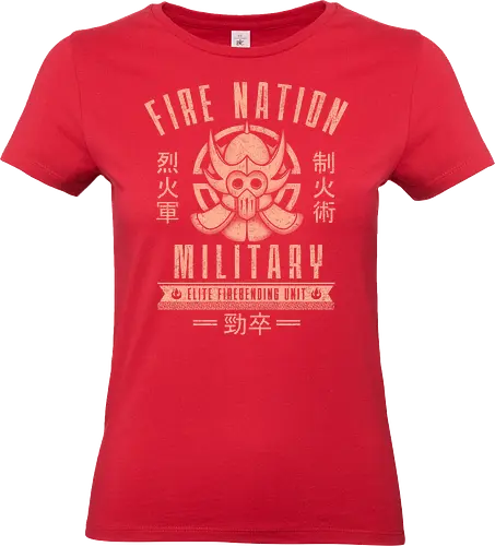 Fire Nation Elite - Macht und Ehre im Geek-Stil - Fire Nation Elite T-Shirt, Avatar Der Herr der Elemente, Geek-Mode, Feuernation, teetan, Geek-Stil, Prinz Zuko, General Iroh, Prinzessin Azula, Popkultur, Orientalisches Design, Geek-Universum, Avatar-Fan, Feuerbändigen, Nerd-Bekleidung - Standard T-Shirt (Women)