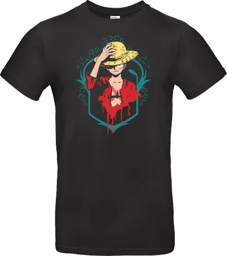 Dunkler Pirat Strohhut Blut Gothic Anime