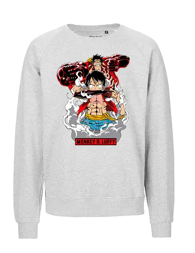 Pirate King Power - gear fourth, Pirate, anime power, pirate king, haki, shonen anime, gear 4 - Fairtrade Sweatshirt
