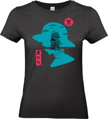 Grand Line Voyage - Pirate, pirate ship, anime sea, grand line, mugiwara, anime aesthetic, pirate crew, adventure anime - Standard T-Shirt (Women)
