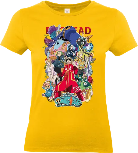 Egghead Island Arc - egghead arc, Pirate, straw hat crew, anime pirates, vegapunk, shonen jump, anime collage - Standard T-Shirt (Women)