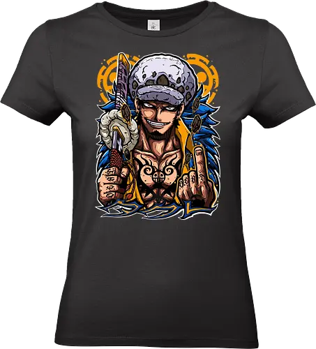 Surgeon of Death - trafalgar law, Pirate, heart pirates, anime pirate, surgeon of death, op op fruit, anime tattoo, grand line - Standard T-Shirt (Women)
