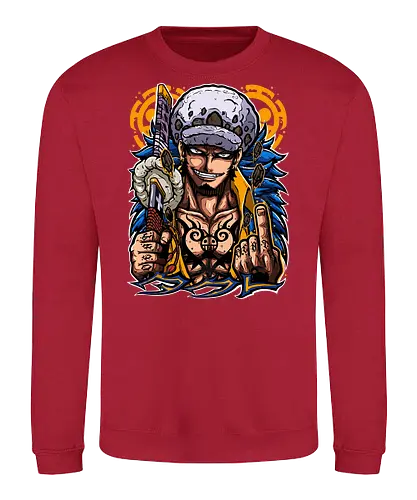 Surgeon of Death - trafalgar law, Pirate, heart pirates, anime pirate, surgeon of death, op op fruit, anime tattoo, grand line - Sweatshirt