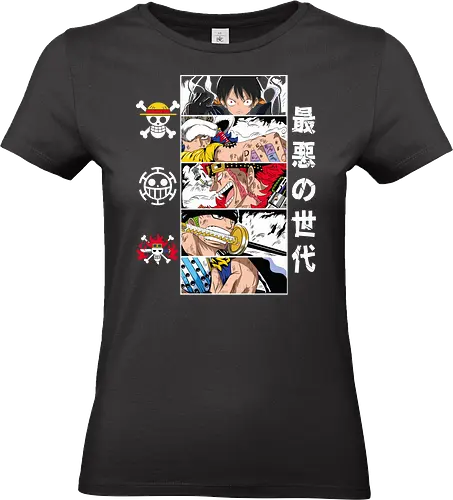 New Era Pirates - Pirate, pirate era, anime manga, Pirate, grand line, anime collage, straw hat crew, shonen anime - Standard T-Shirt (Women)