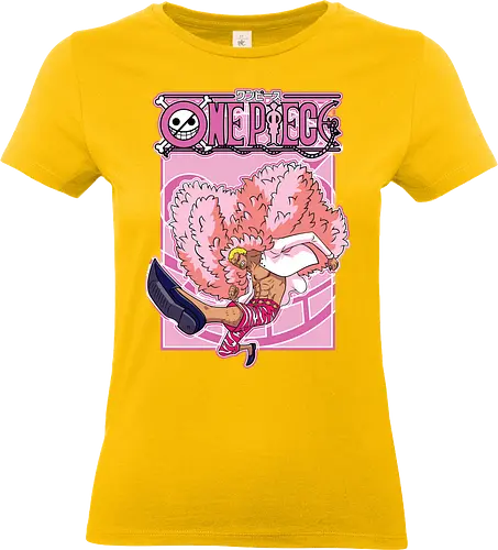 Heavenly Demon - doflamingo, Pirate, heavenly demon, anime villain, warlord, flamingo coat, dressrosa, anime pirate - Standard T-Shirt (Women)