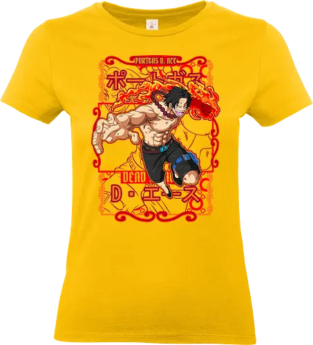 Fire Fist Legacy - portgas d ace, Pirate, fire fist ace, whitebeard pirates, anime fire, pirate brother, marineford, anime warrior - Standard T-Shirt (Women)