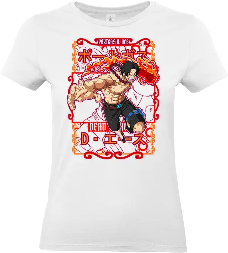 Fire Fist Legacy - portgas d ace, Pirate, fire fist ace, whitebeard pirates, anime fire, pirate brother, marineford, anime warrior - Standard T-Shirt (Women)