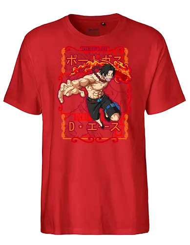Fire Fist Legacy - portgas d ace, Pirate, fire fist ace, whitebeard pirates, anime fire, pirate brother, marineford, anime warrior - Fairtrade T-Shirt