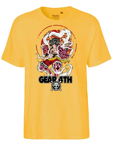 Gear Fourth - snake man, luffy gear 4, Pirate, anime transformation, haki power, Pirate, anime battle, pirate king - Fairtrade T-Shirt