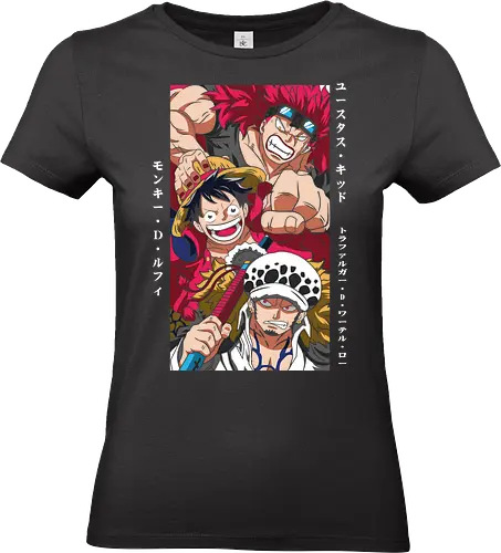Worst Generation - worst generation, Pirate, supernovas, luffy law kid, anime pirates, grand line, shonen jump, pirate captains - Standard T-Shirt (Women)