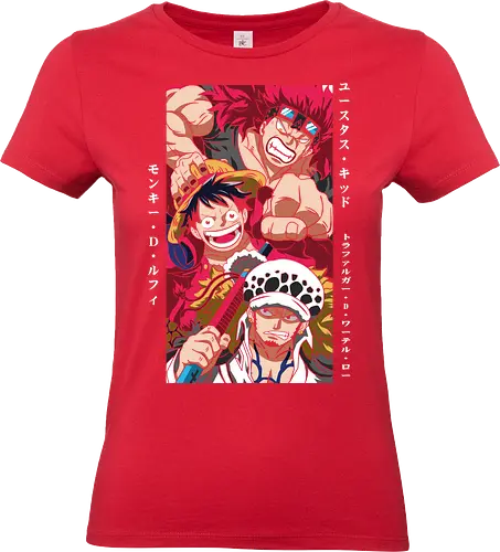 Worst Generation - worst generation, Pirate, supernovas, luffy law kid, anime pirates, grand line, shonen jump, pirate captains - Standard T-Shirt (Women)
