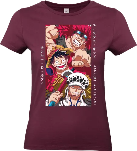 Worst Generation - worst generation, Pirate, supernovas, luffy law kid, anime pirates, grand line, shonen jump, pirate captains - Standard T-Shirt (Women)