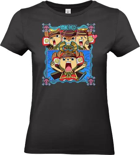 Pirate Doctor - tony tony chopper, Pirate, anime mascot, straw hat crew, pirate doctor, kawaii anime, reindeer, grand line - Standard T-Shirt (Women)