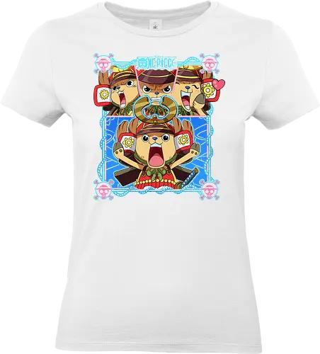 Pirate Doctor - tony tony chopper, Pirate, anime mascot, straw hat crew, pirate doctor, kawaii anime, reindeer, grand line - Standard T-Shirt (Women)