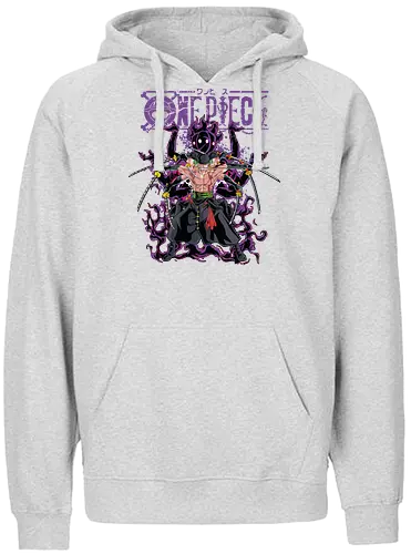 King of Hell - roronoa zoro, king of hell, Pirate, anime swordsman, enma sword, pirate hunter, haki user, straw hat crew - Fairtrade Hoodie