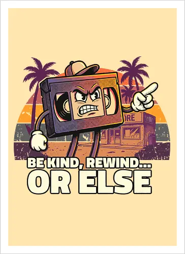 Retro Kassette Be Kind Rewind Lustiges Design