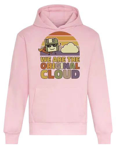 Wir sind die Original Cloud Lustiges Tech Design - cloud, technologie, humor, retro design, nerd witz, internet cloud, digital lifestyle, geek design, lustig tech, vintage style, it humor, minimal design, cartoon art, startup vibe - Heavyweight Hoodie