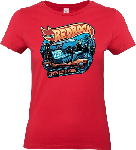 Bedrock Racing - Sitcom, TV show, cartoons, animation, animated, family, classic, stone-age - Standard T-Shirt (Women)