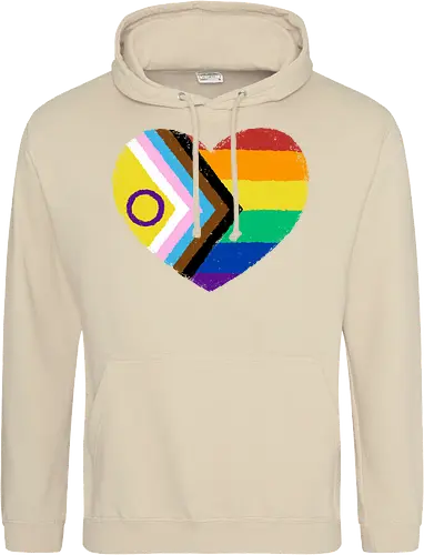 Progress Pride Flag Heart