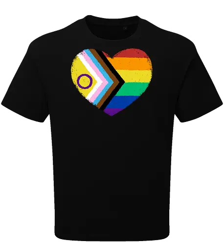 Progress Pride Flag Heart
